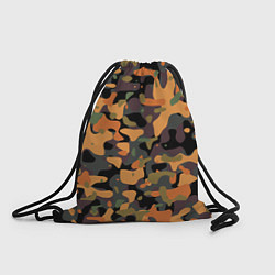 Рюкзак-мешок Камуфляж осенний лес, цвет: 3D-принт