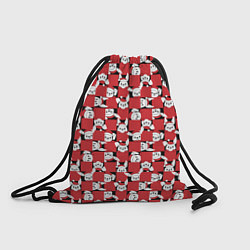 Рюкзак-мешок Кролики в красных шапках, цвет: 3D-принт