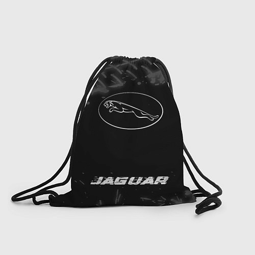 Мешок для обуви Jaguar speed шины на темном: символ, надпись / 3D-принт – фото 1