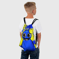 Рюкзак-мешок Радужные друзья радостный Синий, цвет: 3D-принт — фото 2