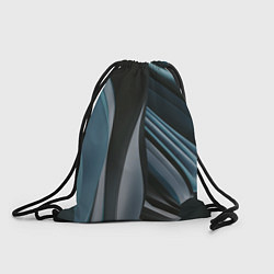 Рюкзак-мешок Волнообразные синие пластины во тьме, цвет: 3D-принт