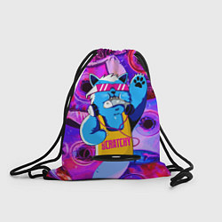 Рюкзак-мешок DJ Scratchy in pink glasses, цвет: 3D-принт