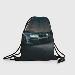 Рюкзак-мешок Бэха на ночной гоночной трассе - M Performance, цвет: 3D-принт