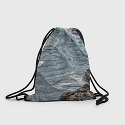 Рюкзак-мешок Море и гора, цвет: 3D-принт