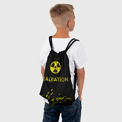 Рюкзак-мешок Radiation - радиационная опасность, цвет: 3D-принт — фото 2