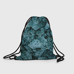 Рюкзак-мешок Голубые кристаллы, цвет: 3D-принт