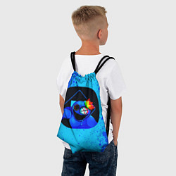 Рюкзак-мешок Радужные друзья: Синий глитч, цвет: 3D-принт — фото 2