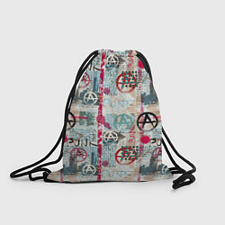 Рюкзак-мешок Анархия и панки, цвет: 3D-принт