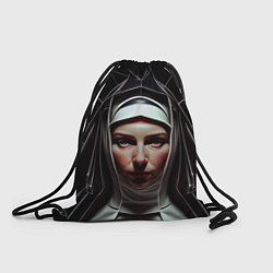 Рюкзак-мешок Нейросеть: монахиня, цвет: 3D-принт