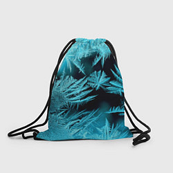 Рюкзак-мешок Голубой лед - иней, цвет: 3D-принт