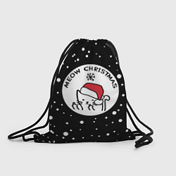 Рюкзак-мешок Meow Christmas, цвет: 3D-принт