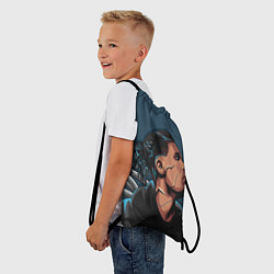 Рюкзак-мешок Мулат-киберпанк, цвет: 3D-принт — фото 2