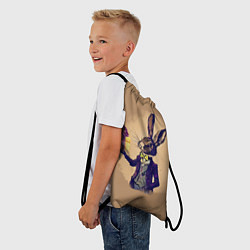 Рюкзак-мешок Кролик в костюме с подарком, цвет: 3D-принт — фото 2
