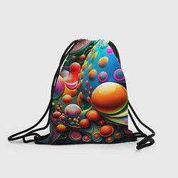 Рюкзак-мешок Абстрактные космические шары, цвет: 3D-принт