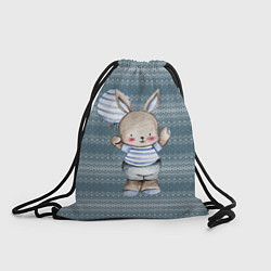 Рюкзак-мешок Зайчонок с шариком, цвет: 3D-принт