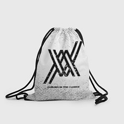 Рюкзак-мешок Darling in the FranXX с потертостями на светлом фо, цвет: 3D-принт