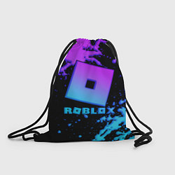 Мешок для обуви Roblox logo neon gradient