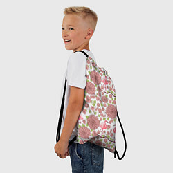 Рюкзак-мешок Фламинго и лотосы, цвет: 3D-принт — фото 2