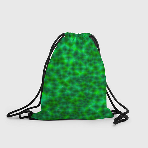 Мешок для обуви Абстрактные зелёные волны - текстура / 3D-принт – фото 1