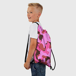 Рюкзак-мешок Абстракция в розовых тонах, цвет: 3D-принт — фото 2