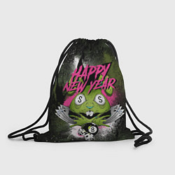 Рюкзак-мешок Geen rabbit happy new year, цвет: 3D-принт