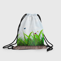 Мешок для обуви Летняя трава и бабочки
