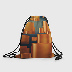 Рюкзак-мешок Золотые геометрические слитки, цвет: 3D-принт