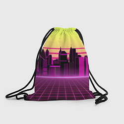 Рюкзак-мешок Синтвейв рассвет, цвет: 3D-принт