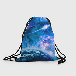 Рюкзак-мешок Космос - планета и яркая звезда, цвет: 3D-принт