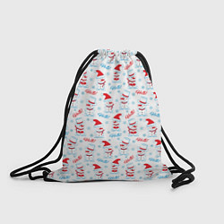 Рюкзак-мешок Снеговики - hello, цвет: 3D-принт