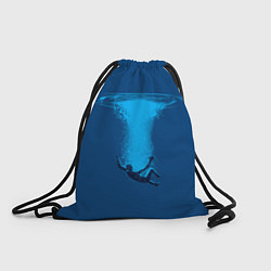 Рюкзак-мешок Человек упавший в океан, цвет: 3D-принт