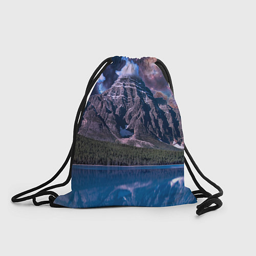 Мешок для обуви Горы и лес у озера / 3D-принт – фото 1