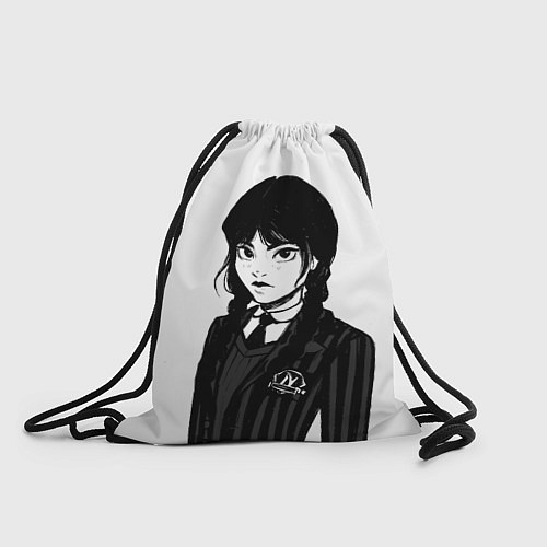 Мешок для обуви Школьница Уэнсдей / 3D-принт – фото 1