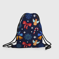 Рюкзак-мешок Новогодняя мелодия, цвет: 3D-принт