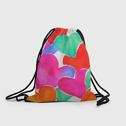 Рюкзак-мешок Сердечный день, цвет: 3D-принт