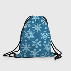 Рюкзак-мешок Blue snow, цвет: 3D-принт