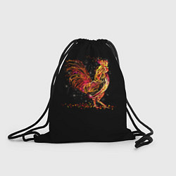 Рюкзак-мешок Огненный петух, цвет: 3D-принт