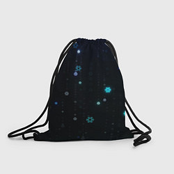 Рюкзак-мешок Снежиночки, цвет: 3D-принт
