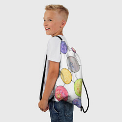 Рюкзак-мешок Акварельные круги, узор, цвет: 3D-принт — фото 2