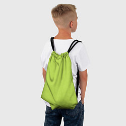 Рюкзак-мешок Текстурированный ярко зеленый салатовый, цвет: 3D-принт — фото 2