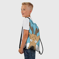 Рюкзак-мешок Олень Джерри, цвет: 3D-принт — фото 2