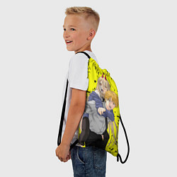 Рюкзак-мешок Человек бензопила - Дэнджи и Пауэр, цвет: 3D-принт — фото 2