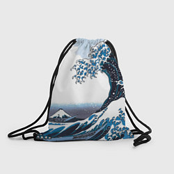 Рюкзак-мешок Цунами в Японии, цвет: 3D-принт