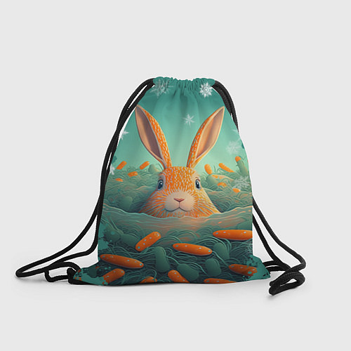 Мешок для обуви Кролик в море моркови / 3D-принт – фото 1