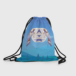Рюкзак-мешок Кролик из мозаики, цвет: 3D-принт