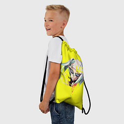Рюкзак-мешок Люси - Киберпанк Бегущие по краю, цвет: 3D-принт — фото 2