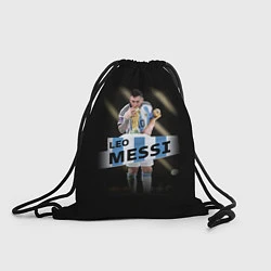 Рюкзак-мешок Лео Месси чемпион Мира, цвет: 3D-принт