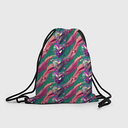 Рюкзак-мешок Паттерн кристальные сердца, цвет: 3D-принт