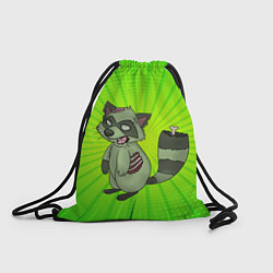 Рюкзак-мешок Енот зомби, цвет: 3D-принт