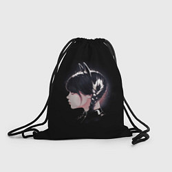 Рюкзак-мешок Wednesday black kitty, цвет: 3D-принт